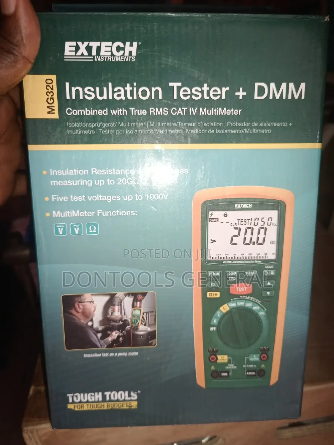 Extech Mg320 Insulation Tester +Dmm