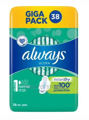 Always Sanitary Pads Ultra Normal Plus With Wings 38 Pieces