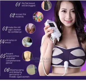 Rechargeable Breast Lifting Vibrating Heat Bra Massager