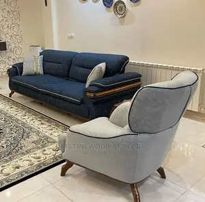 Luxury 7 Seater Living Room Fabric Sofa Chair.
