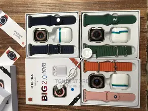 Ultra 8 Smartwatch With Earpod and Double Strap