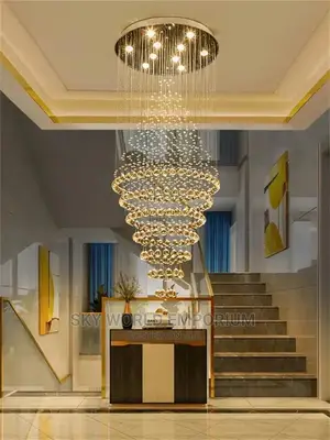 Duplex Crystal Raindrops Chandelier