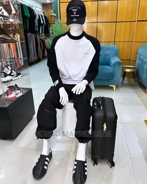 White Fibre Male Sitting Down Display Mannequin