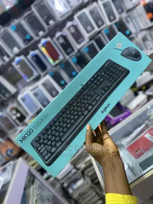 Logitech Mk120 Corded Wireless Keyboard And Mouse Set