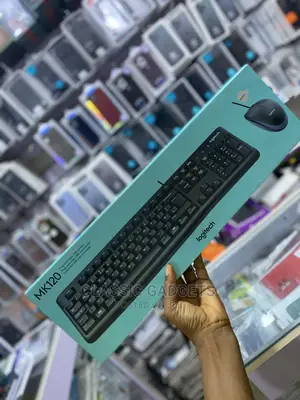 Logitech Mk120 Corded Wireless Keyboard And Mouse Set