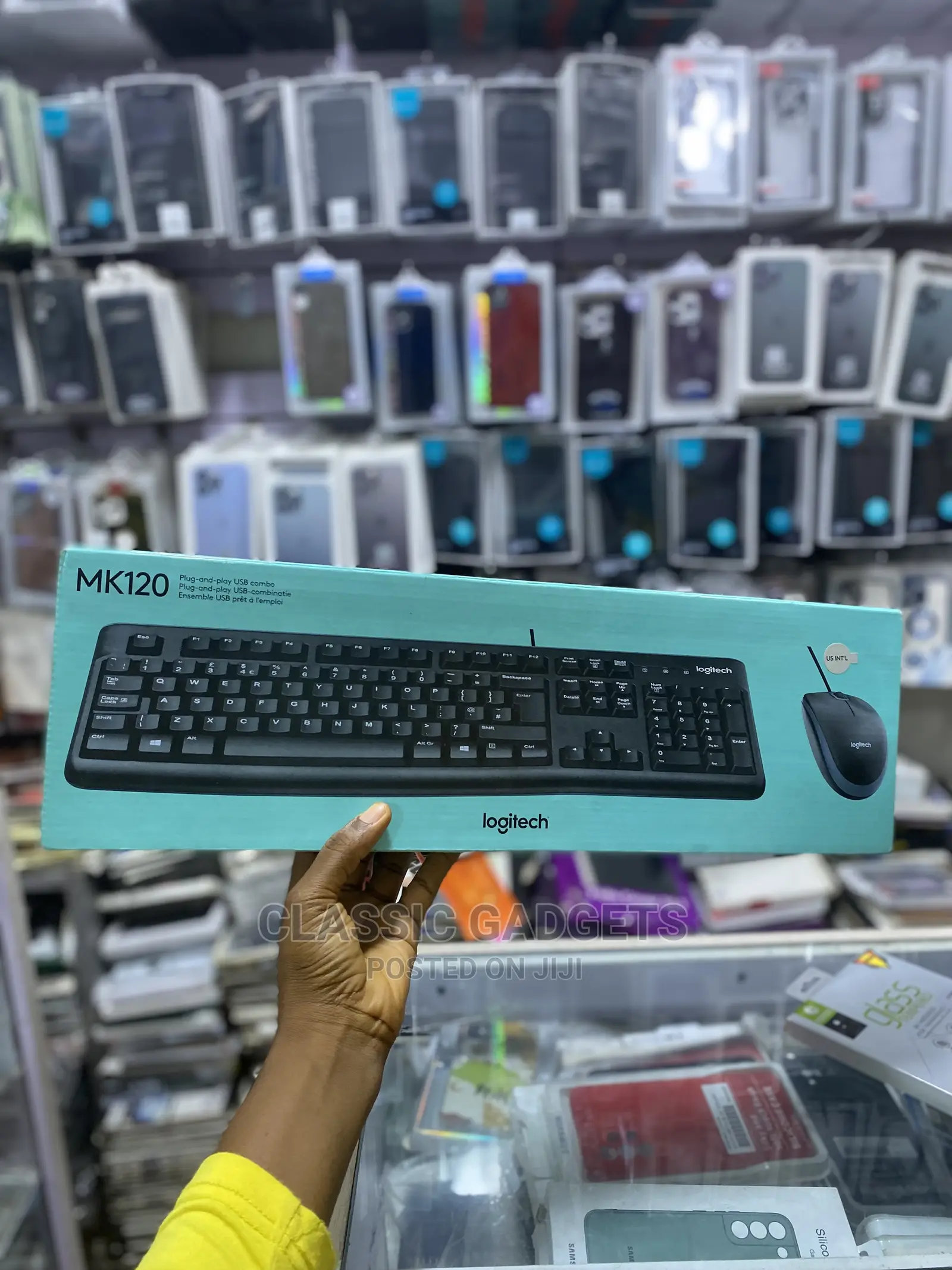 Logitech Mk120 Corded Wireless Keyboard And Mouse Set