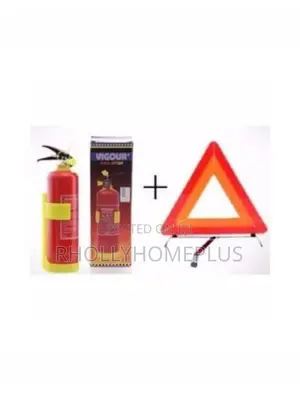 Fire Extinguisher 1kg+C- Caution Triangle