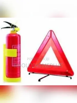 Fire Extinguisher 1kg+C- Caution Triangle