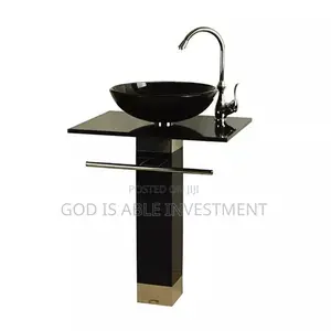 Executive Black Glass Basin