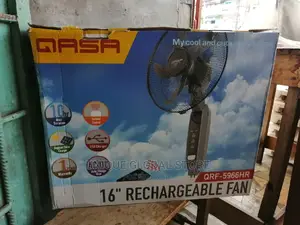Qaza Rechargeable Fan 16 Inches With Remote