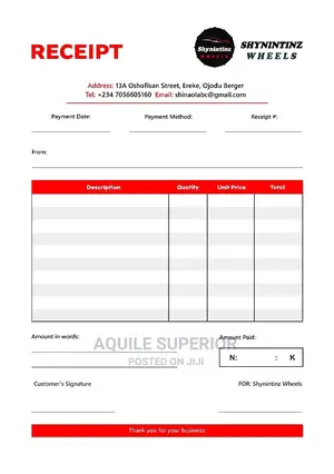 Carbonized Receipt, Invoice and Waybill Printing