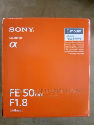 Sony 50mm 1.8f Lens With 1yr Warranty
