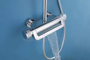 Thermostatic Chrome Waterfall Standing Shower Mixer