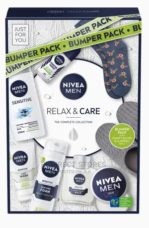 Nivea Men Gift Pack- Relax and Care- With Socks and Slippers