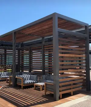 Outdoor Wooden Gazebo Works.