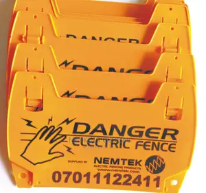 Nemtek Electric Fence Danger Sign
