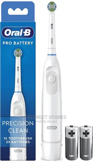 Oral- B WHITE Pro Battery Power Toothbrush Precision Clean