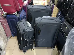Set of Quality Black Swiss Polo Traveling Luggage