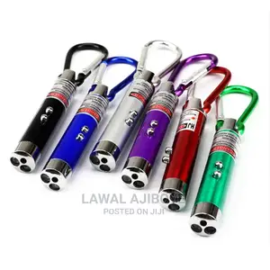 3 In 1 Red Laser Pen 1MW 650nm Continuous Wave Mini Led 12pc