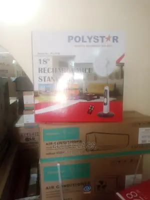 Polystar 18 Inches Rechargeable Standing Fan