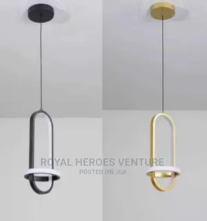 Single Pendant Light Gold and Black Colours