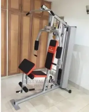 American Fitness One Station Gym With Cover Back and Stack
