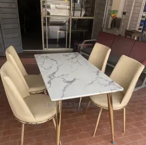 Dining Set by 4 Marble Top