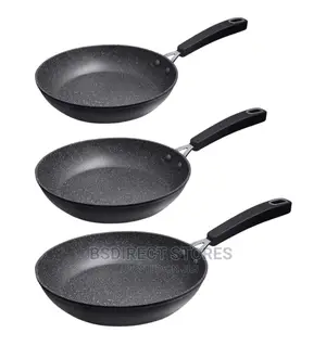 Baker's Secret Granite Stone Non- Stick Frying Pan Set of 3