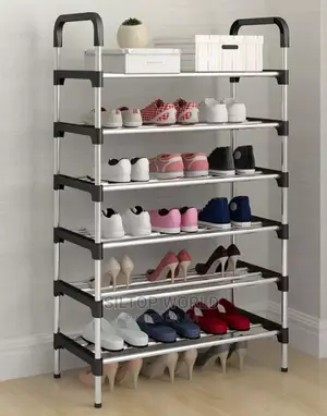 6 Layers Stainless Shoe Rack