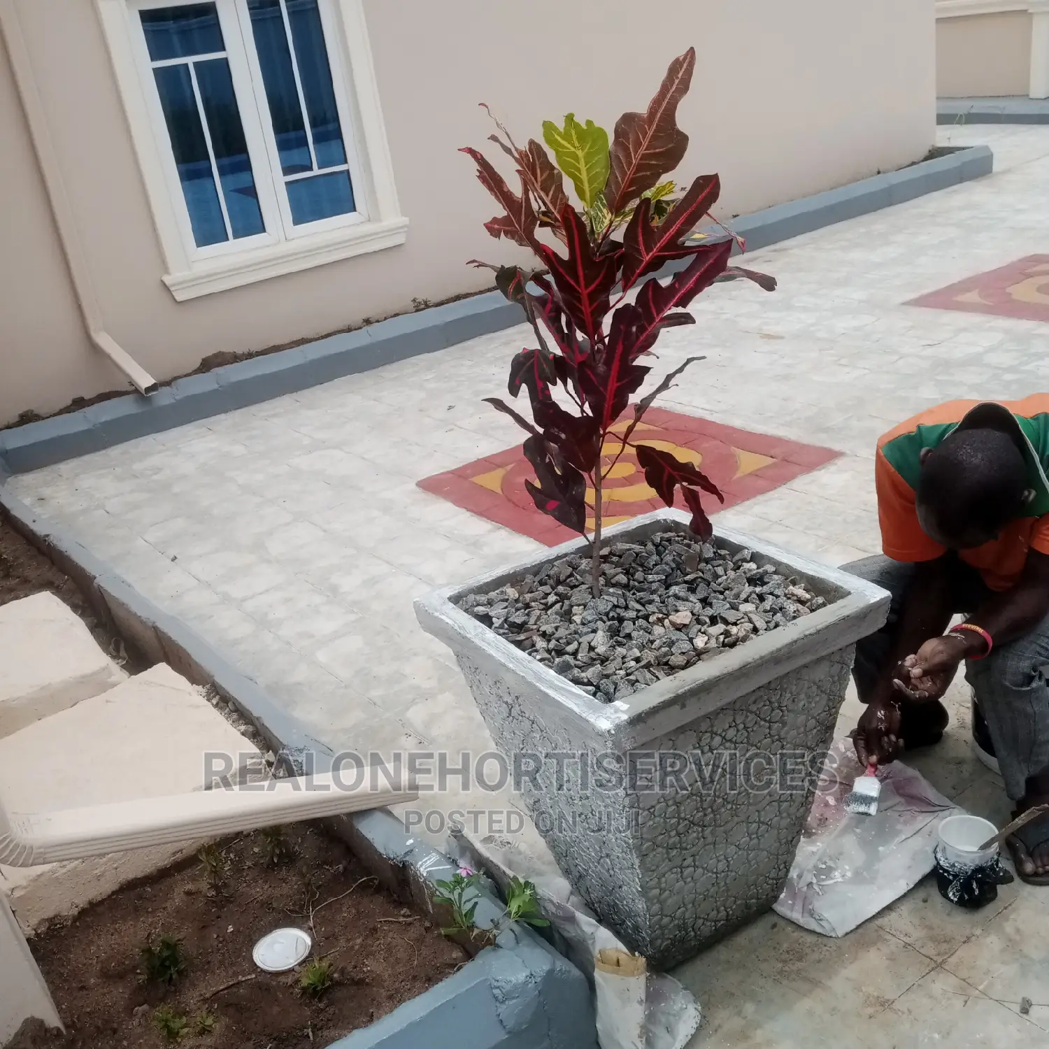 Concrete Flower Pot