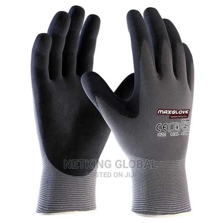 Hand Protecting Work Gloves Black