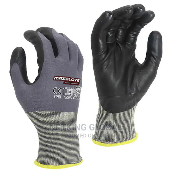 Hand Protecting Work Gloves Black