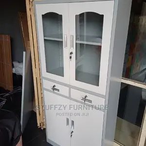 Jackson Metal Half Glass Bookshelves