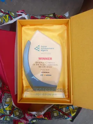 Glass Award Plaque 