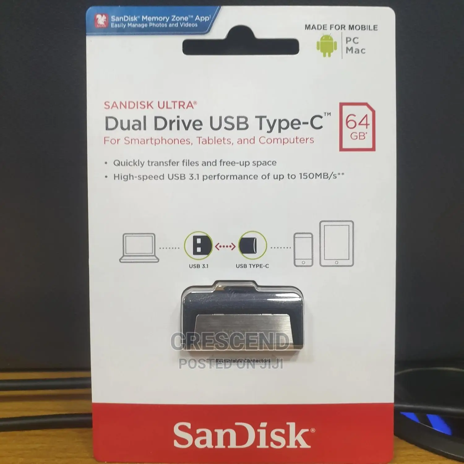 64gb Type-C Otg Flash Drive Usb(Dual)