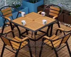 Outdoor Chair Set With Table. Sun/Water Resistant.
