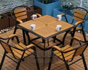 Outdoor Chair Set With Table. Sun/Water Resistant.