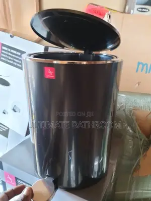12l Black Waste Bin
