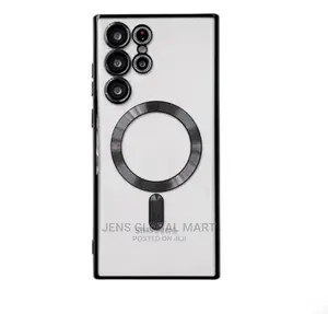 Magsafe Wireless Charging Transparent Back Case 4 S22 Ultra