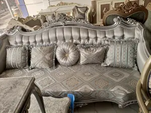 Quality 8 Seater Living Room Fabric Made Royal Sofa Chair.