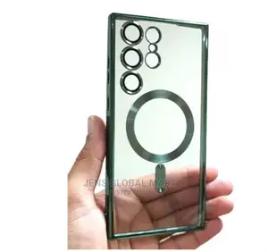 Wireless Charging Transparent Back Cover for S23 Ultra