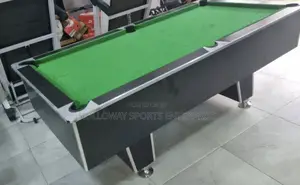 7ft Black And Green Snooker Table With Accessories