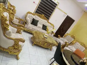 Quality 8 Seater Living Room Fabric Made Royal Sofa Chair. 