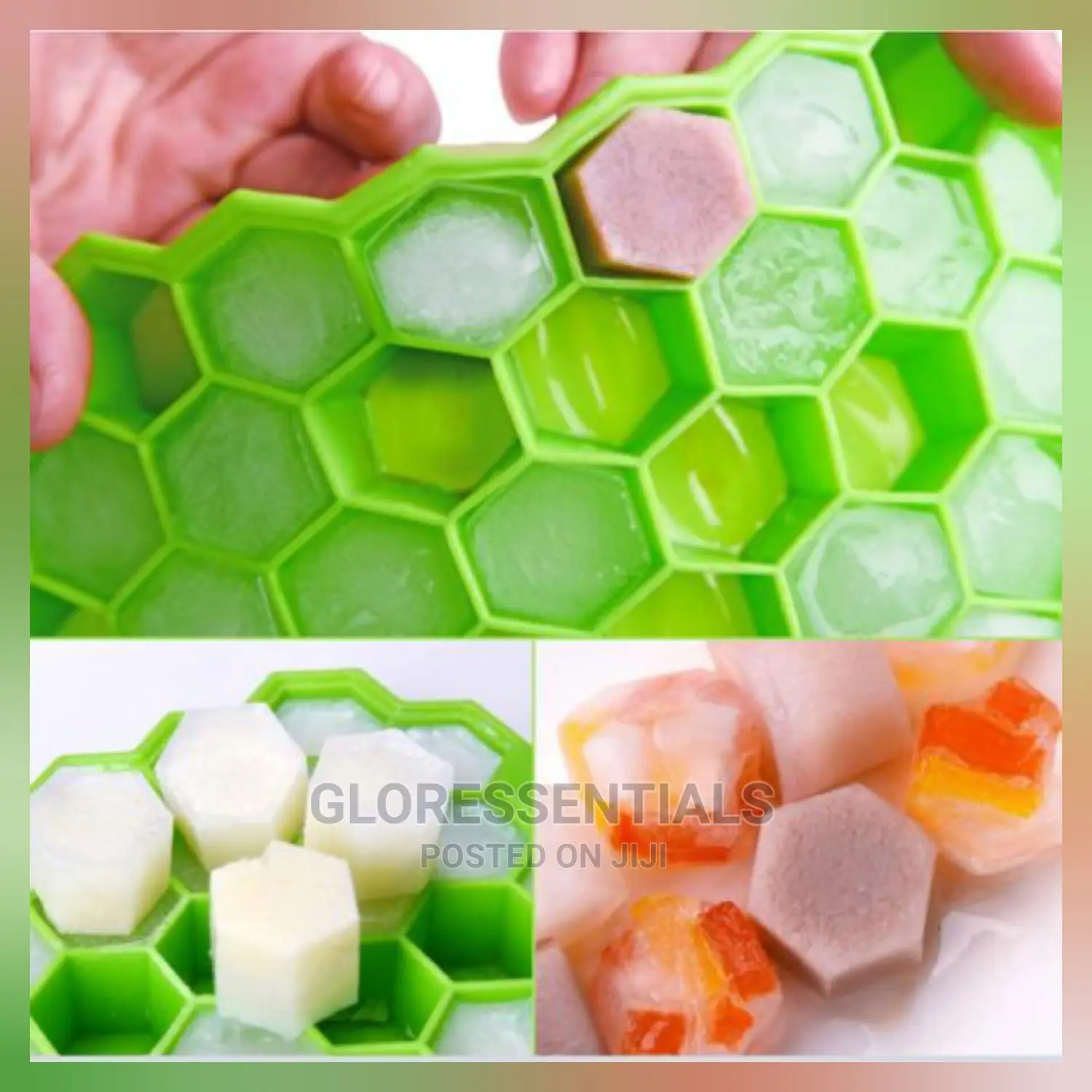 Silicone Ice Cube Tray With Cover