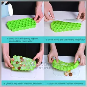 Silicone Ice Cube Tray With Cover