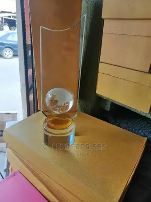 Glass Award Plaque M45