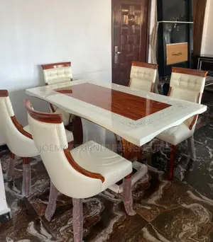 Egyptian Mabel Dining Table Set With Six Chairs.
