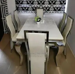 Imported, Brand New and Top Quality 6-Seater MARBLE DINING