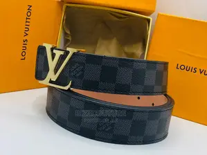 Original LOUIS VUITTON Leather Belts Available in Store