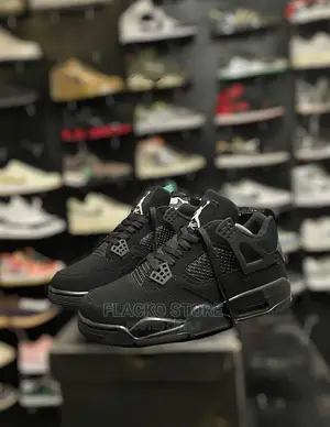 Original Air Jordan IV Retro Og Black Cat Sneakers